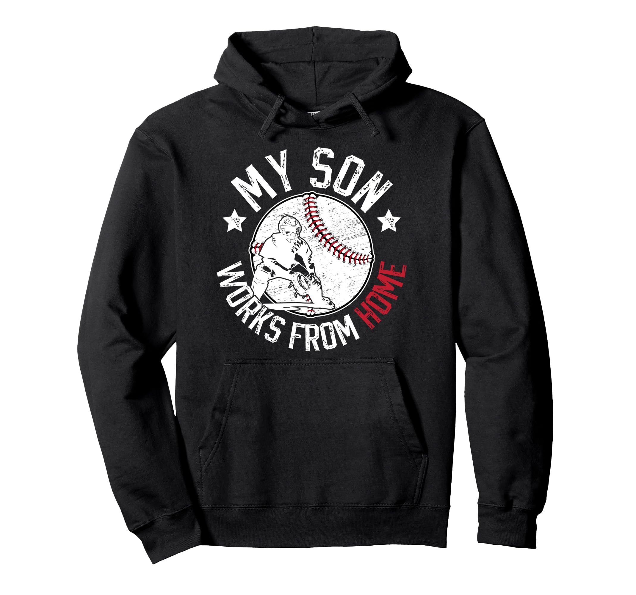 Baseball Catcher Dad Funny Baseball Catcher Hoodie - Graphic Print Unisex - T-Shirt, Sweatshirt, Hoodie