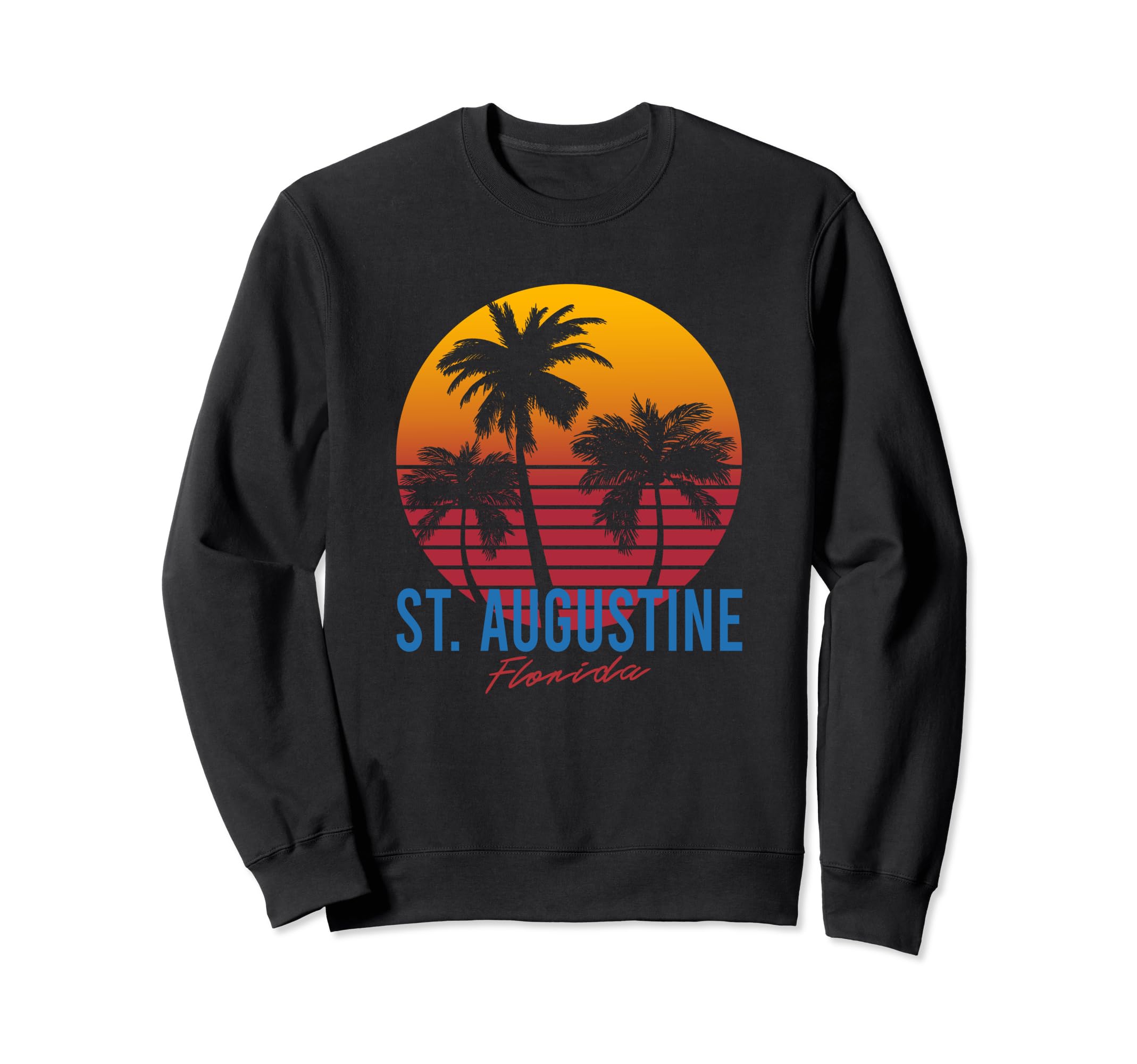 St Augustine Florida Palm Trees Sweatshirt - Novelty Apparel Men Women - T-Shirt, Sweatshirt, Hoodie