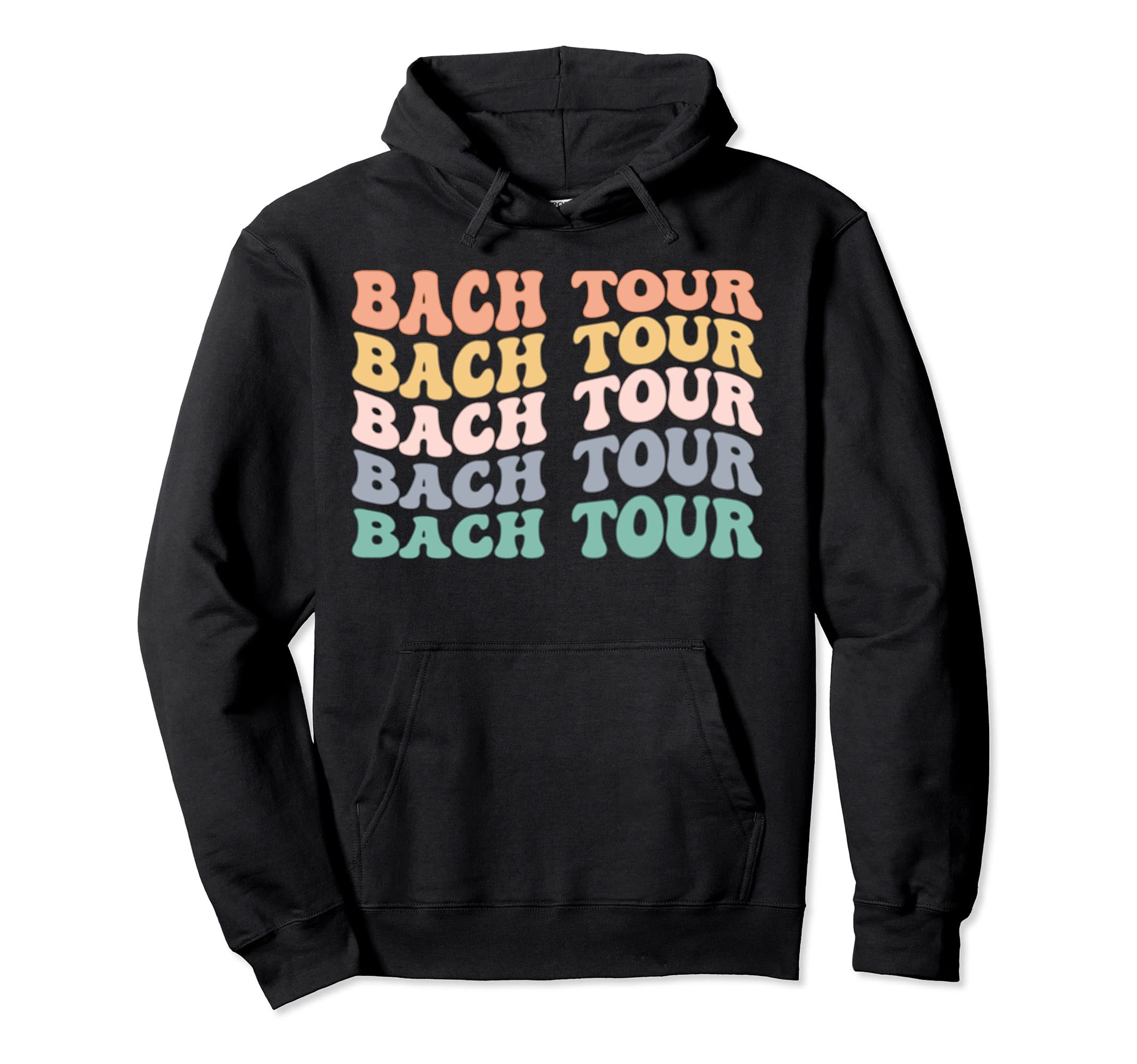 Groovy Boho Bach Tour Bridesmaid Bride Hoodie - Graphic Print Men Women - T-Shirt, Sweatshirt, Hoodie