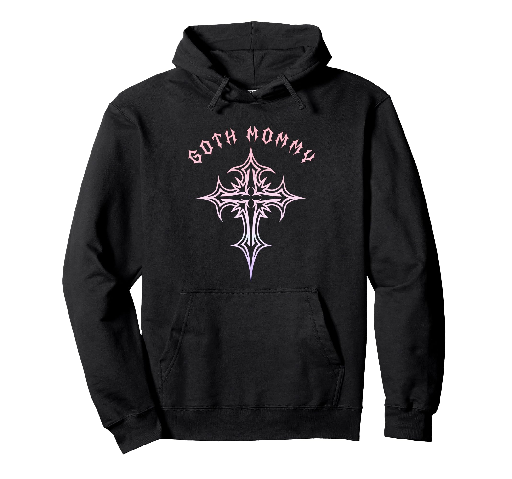 Goth Mommy Gothic Cross Y2K Aesthetic Emo Hoodie - Novelty Apparel Unisex - T-Shirt, Sweatshirt, Hoodie