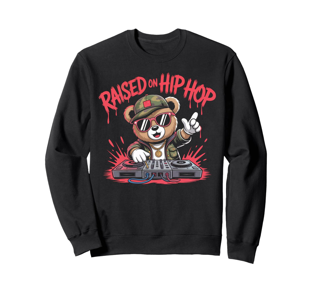 Camouflage Rapper Teddy Bear Camo 80S Sweatshirt - Graphic Print Men Women - T-Shirt, Sweatshirt, Hoodie