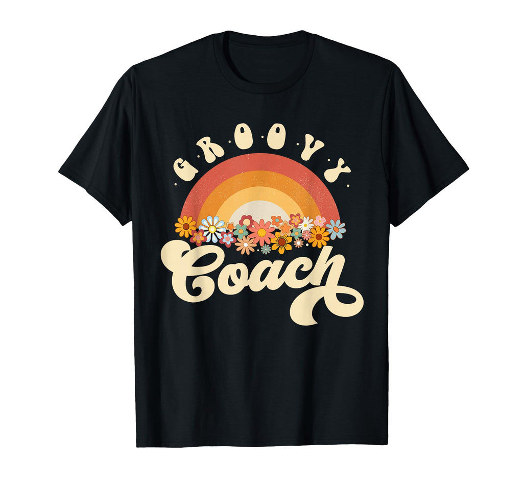 Groovy Coach Rainbow Colorful T-Shirt - Aesthetic Graphic Men Women - T-Shirt, Sweatshirt, Hoodie