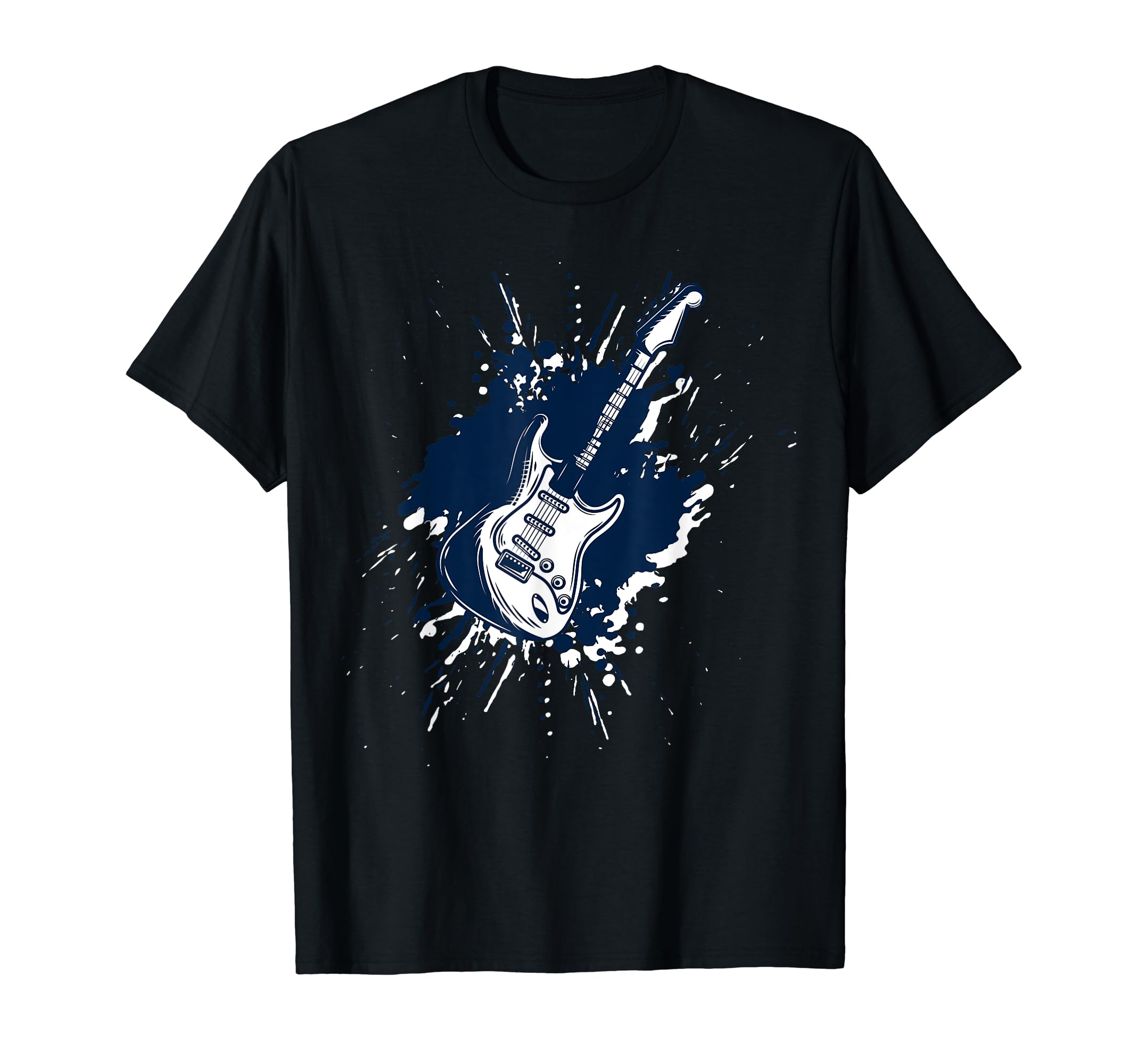 Splash Electric Guitar Musician Band T-Shirt - Aesthetic Graphic Unisex - T-Shirt, Sweatshirt, Hoodie