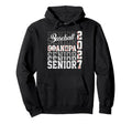 Senior 2027 Baseball Grandpa Proud Hoodie - Fun Novelty Design Men Women - T-Shirt, Sweatshirt, Hoodie