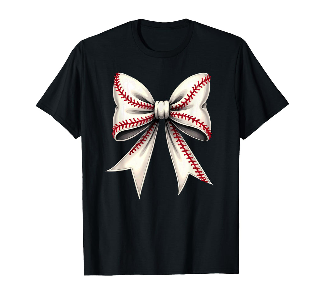 Baseball Coquette Bow Mommy T-Shirt - Custom Art Print Men Women - T-Shirt, Sweatshirt, Hoodie
