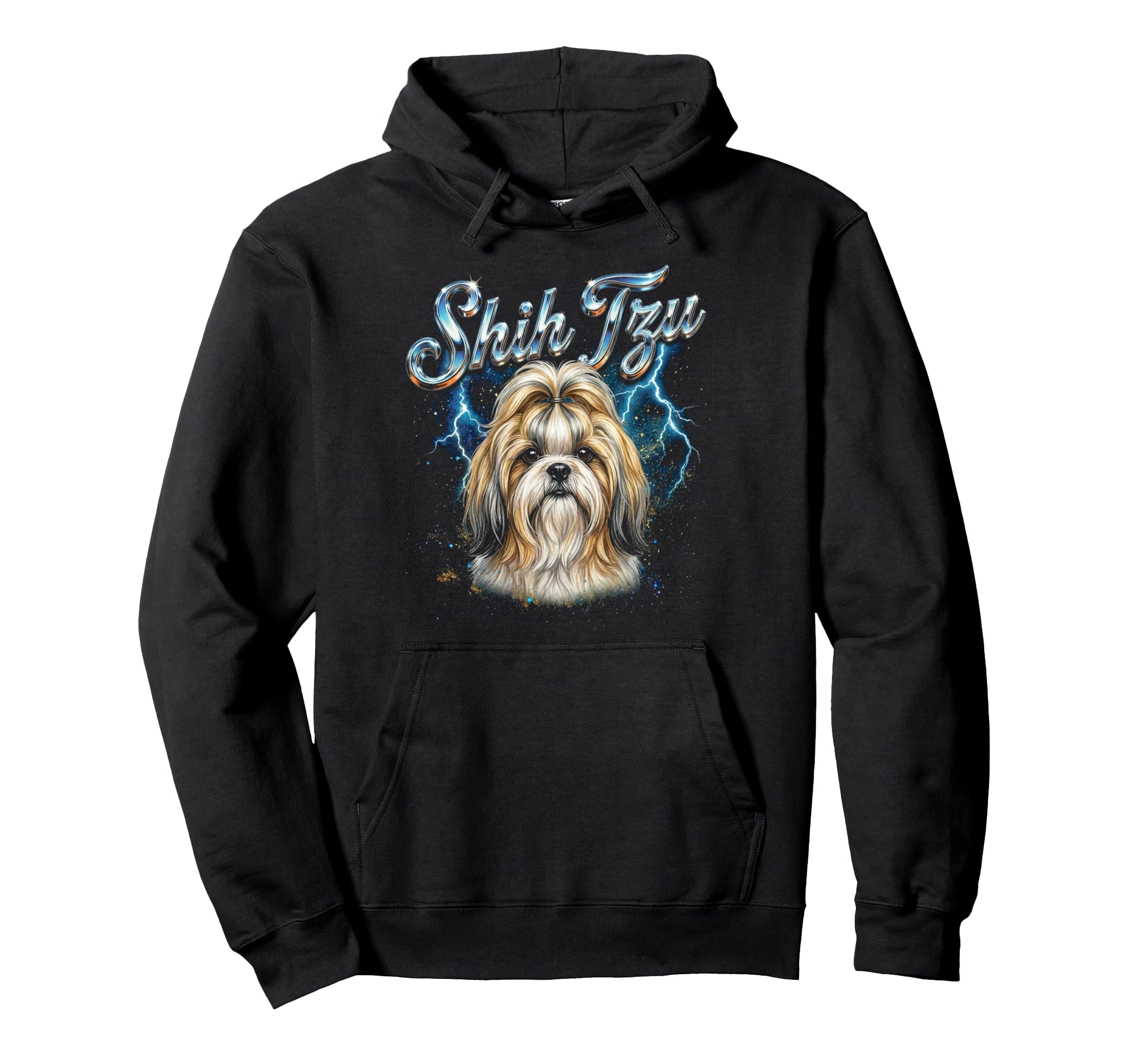 Shih Tzu 90S Dog Lover 80S Shih Tzu Hoodie - Graphic Print Men Women - T-Shirt, Sweatshirt, Hoodie