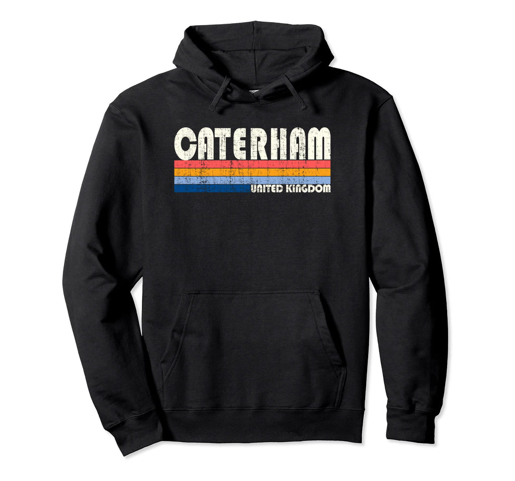 70S 80S Caterham United Kingdom Hoodie - Minimalist Print for Adults - T-Shirt, Sweatshirt, Hoodie