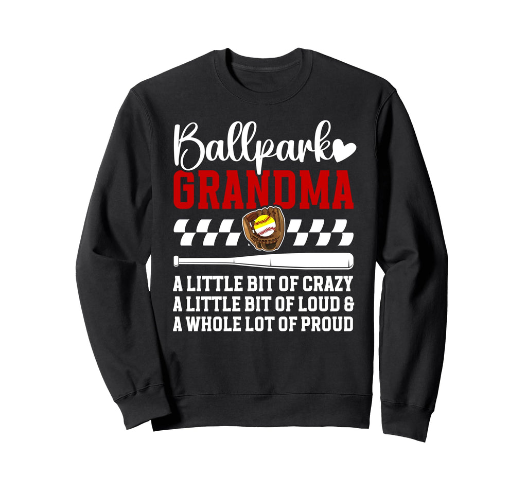 Ballpark Grandma Definition Baseball Sweatshirt - Aesthetic Graphic Unisex - T-Shirt, Sweatshirt, Hoodie