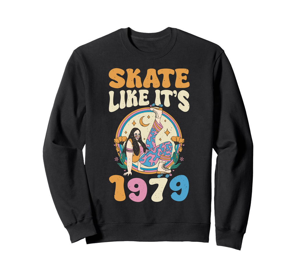 Roller Skating 70S 80S Roller Sweatshirt - Minimalist Print Men Women - T-Shirt, Sweatshirt, Hoodie