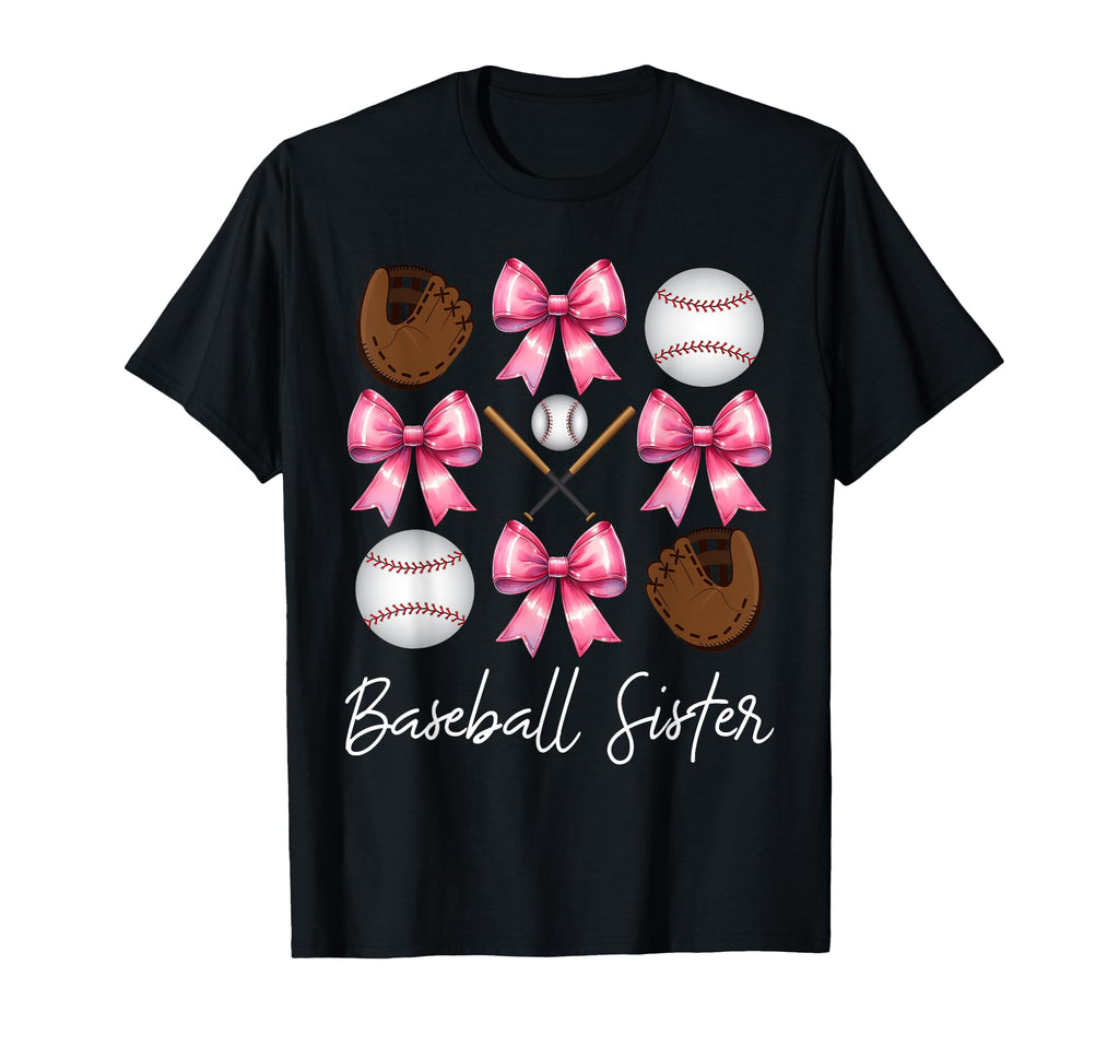 Baseball Sister Baseball Mom Mothers T-Shirt - Trendy Graphic Men Women - T-Shirt, Sweatshirt, Hoodie