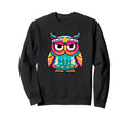 Colorful Kawaii Owl Star Headband Sweatshirt - Minimalist Print Unisex - T-Shirt, Sweatshirt, Hoodie