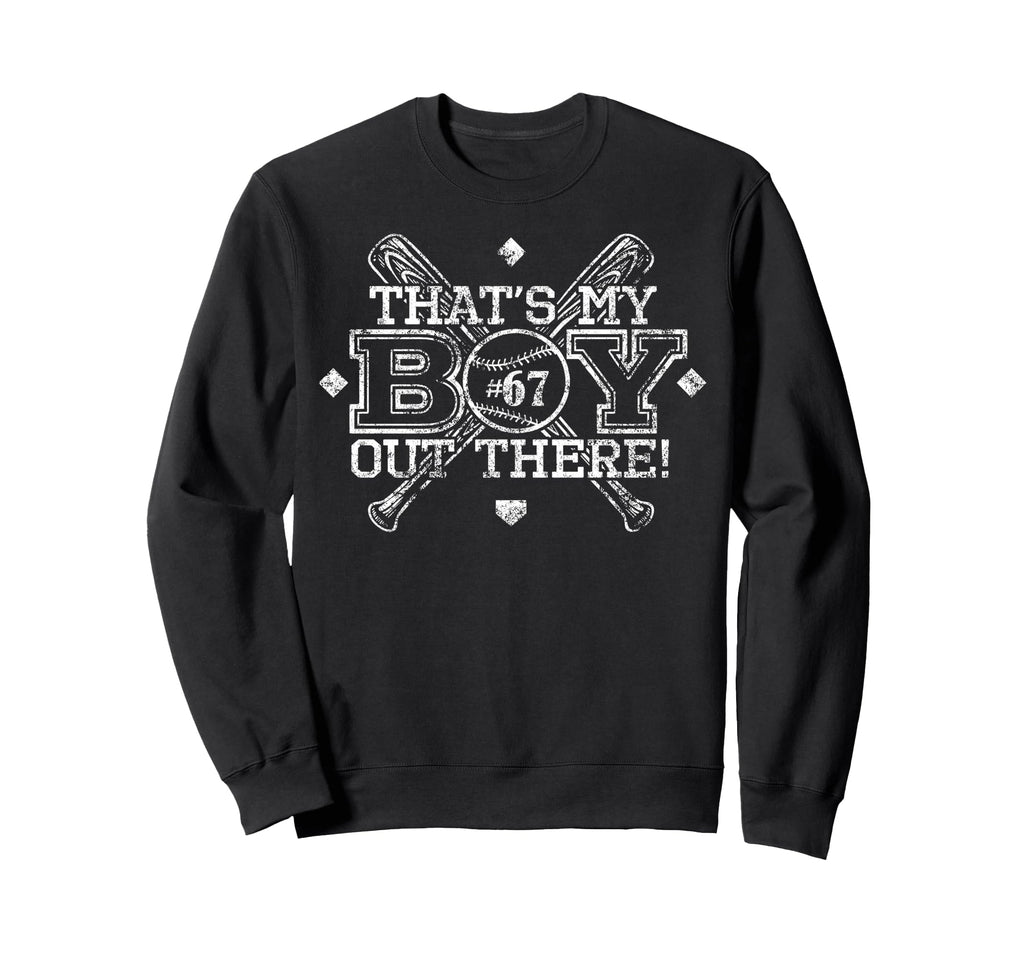 Baseball Mom Dad Thats My Proud Parent Sweatshirt - Trendy Graphic Unisex - T-Shirt, Sweatshirt, Hoodie