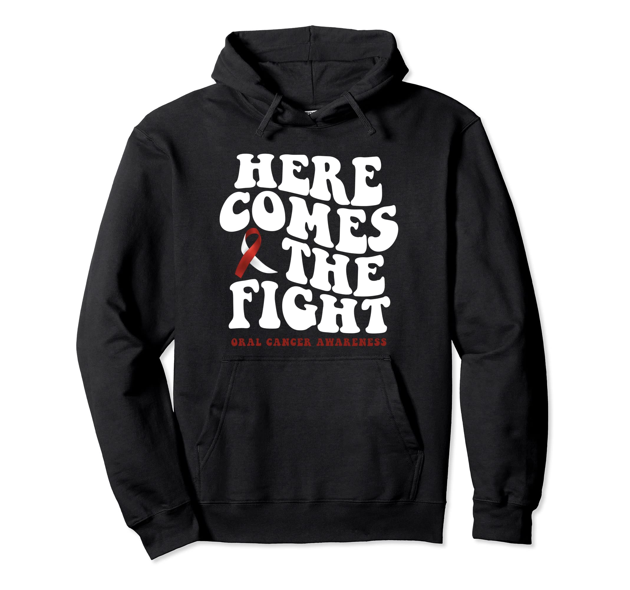 Oral Cancer Awareness Groovy Boho Cancer Hoodie - Graphic Print Unisex - T-Shirt, Sweatshirt, Hoodie