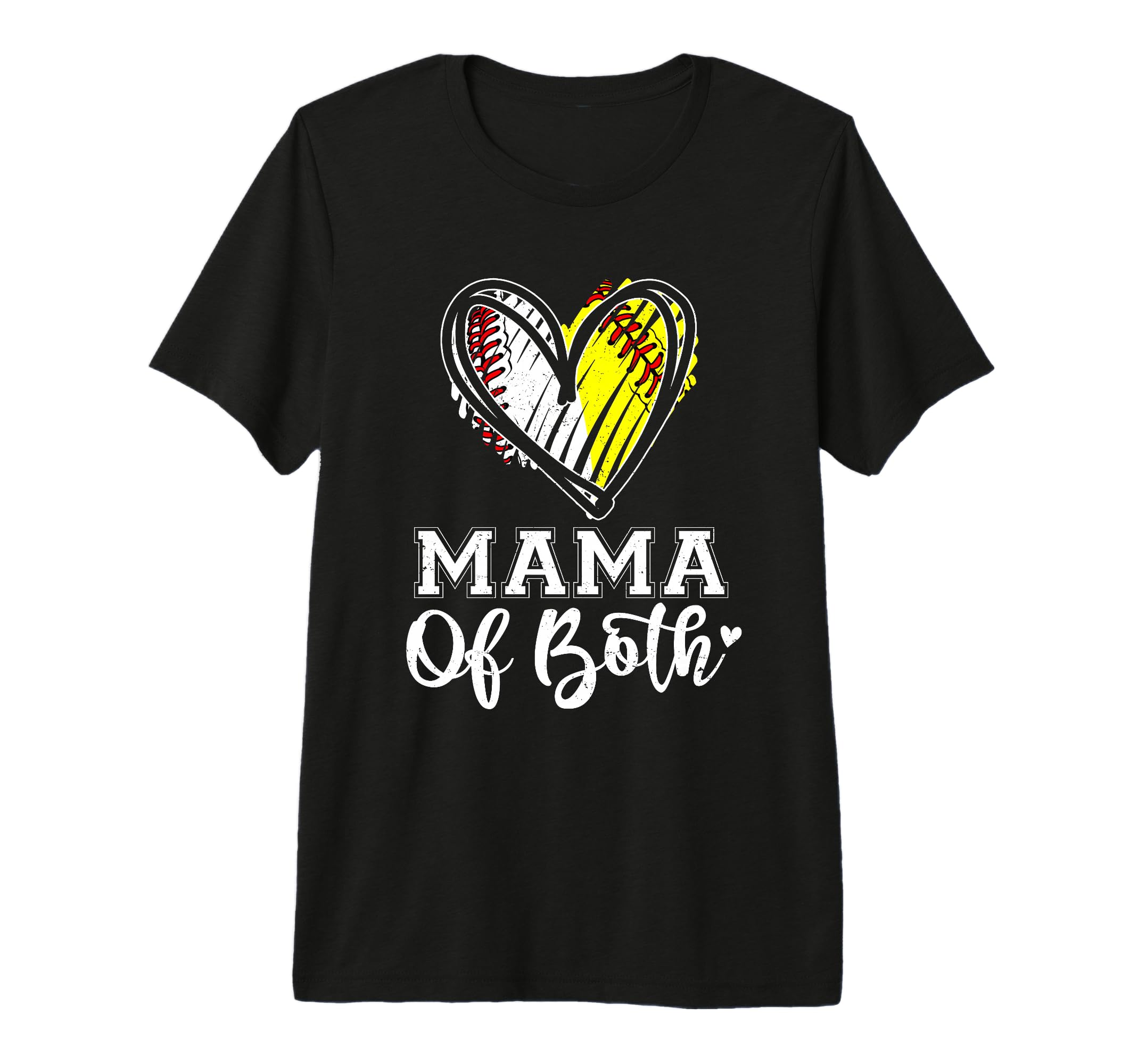 Mama Both Baseball Softball Mama T-Shirt - Casual Everyday Wear for Adults - T-Shirt, Sweatshirt, Hoodie