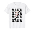Baseball Nana Lightning Bolt T-Shirt - Unique Graphic Men Women - T-Shirt, Sweatshirt, Hoodie