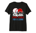 Baseball Catcher Mom Proud Baseball T-Shirt - Novelty Apparel for Adults - T-Shirt, Sweatshirt, Hoodie