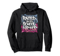 Raised Old School Hip Hop Cassette Hoodie - Minimalist Print Unisex - T-Shirt, Sweatshirt, Hoodie