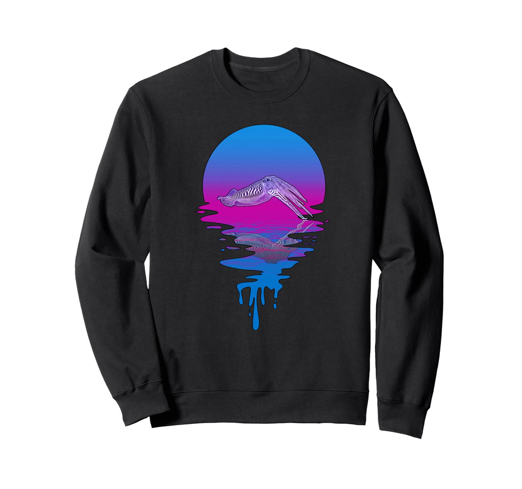 Sunset Cuttlefish Sweatshirt - Unique Graphic Unisex - T-Shirt, Sweatshirt, Hoodie