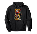 Distressed Cat Playing Guitar Punk Hoodie - Aesthetic Graphic for Adults - T-Shirt, Sweatshirt, Hoodie