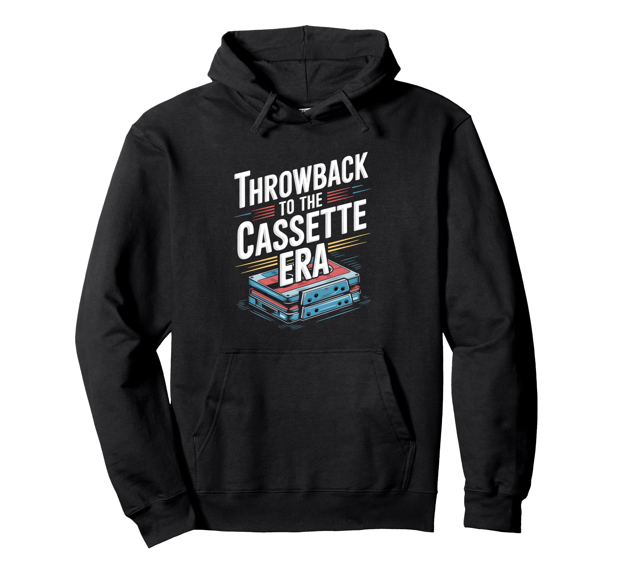 Throwback To Cassette Era Cassette Tape Fan Hoodie - Novelty Apparel Unisex - T-Shirt, Sweatshirt, Hoodie