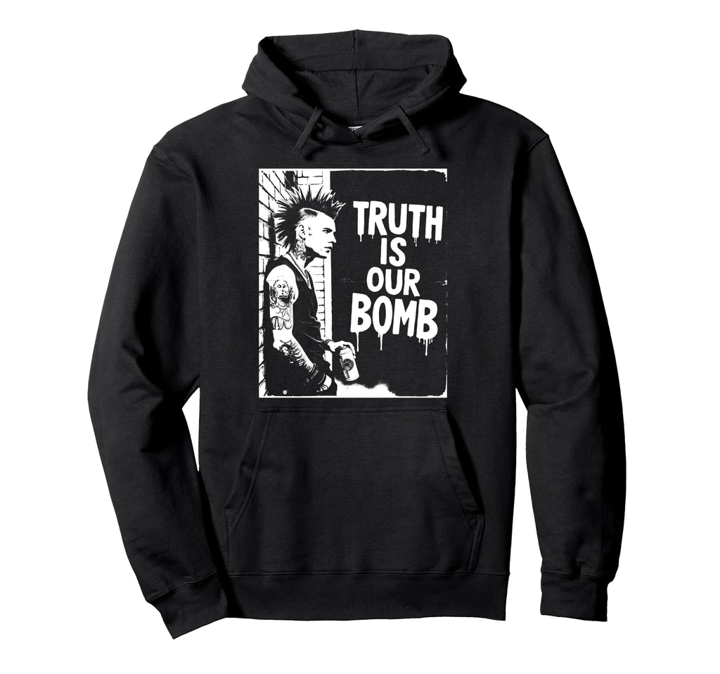 Punk Rock 90S Grunge Distressed Street Hoodie - Unique Graphic Men Women - T-Shirt, Sweatshirt, Hoodie