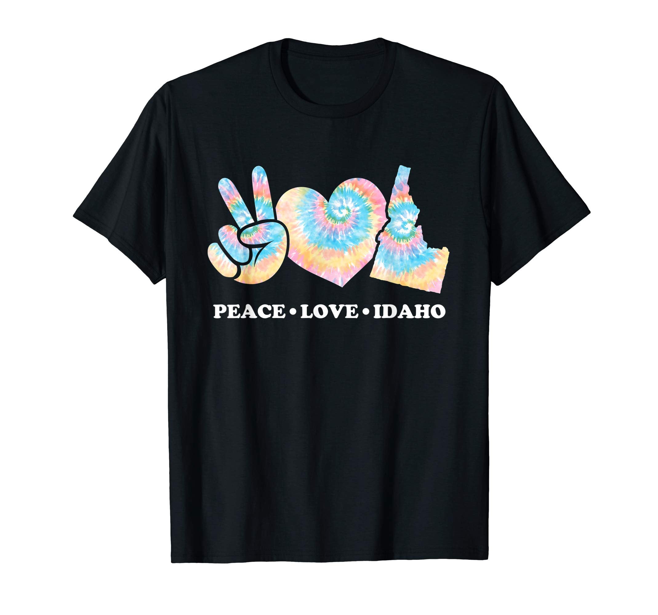Tie Dye Idaho Hippie Gift Co Hoodie - Minimalist Print for Adults - T-Shirt, Sweatshirt, Hoodie