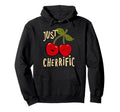 Just Cherrific Cherry Red Aesthetic Hoodie - Novelty Apparel for Adults - T-Shirt, Sweatshirt, Hoodie