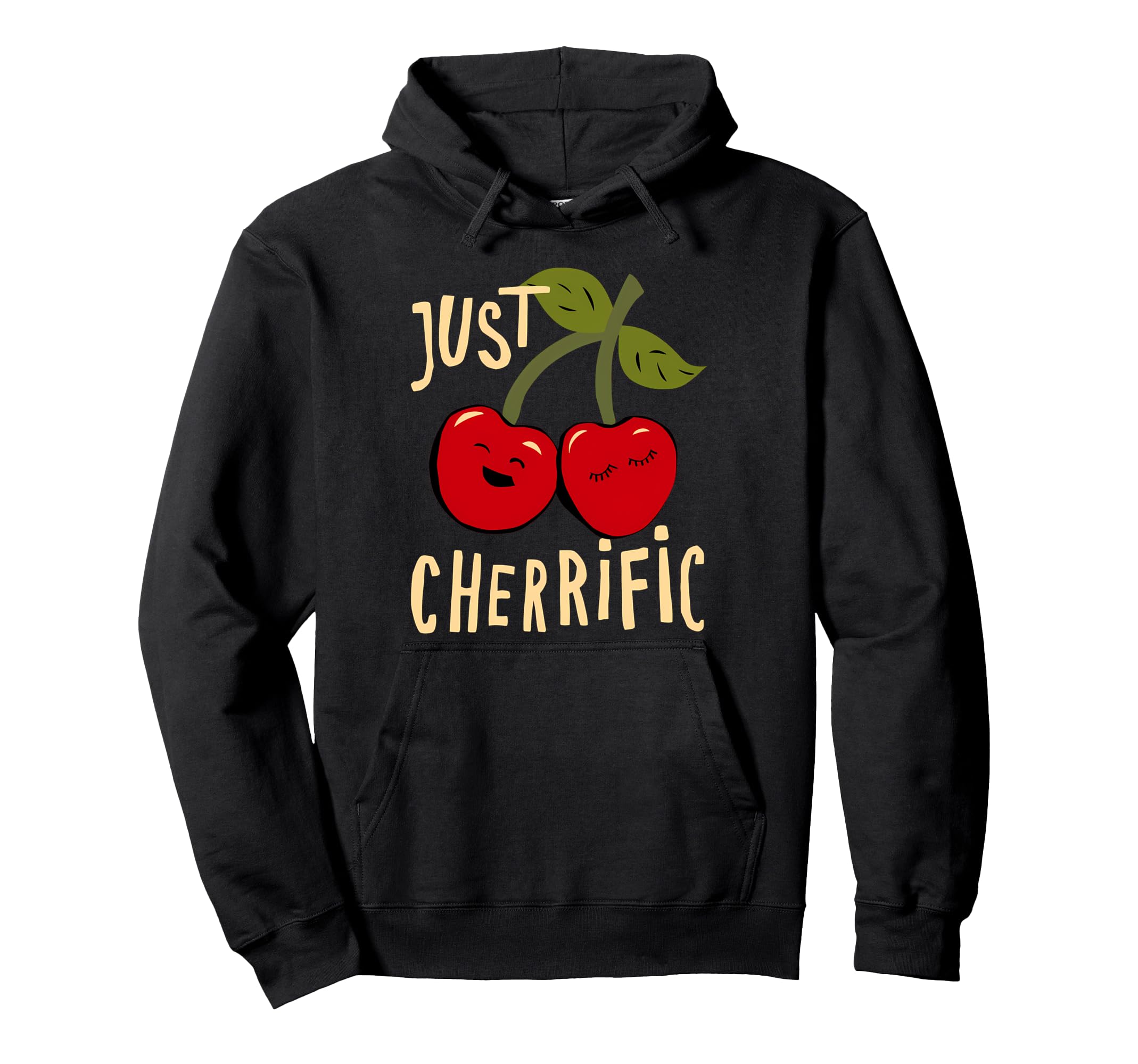 Just Cherrific Cherry Red Aesthetic Hoodie - Novelty Apparel for Adults - T-Shirt, Sweatshirt, Hoodie