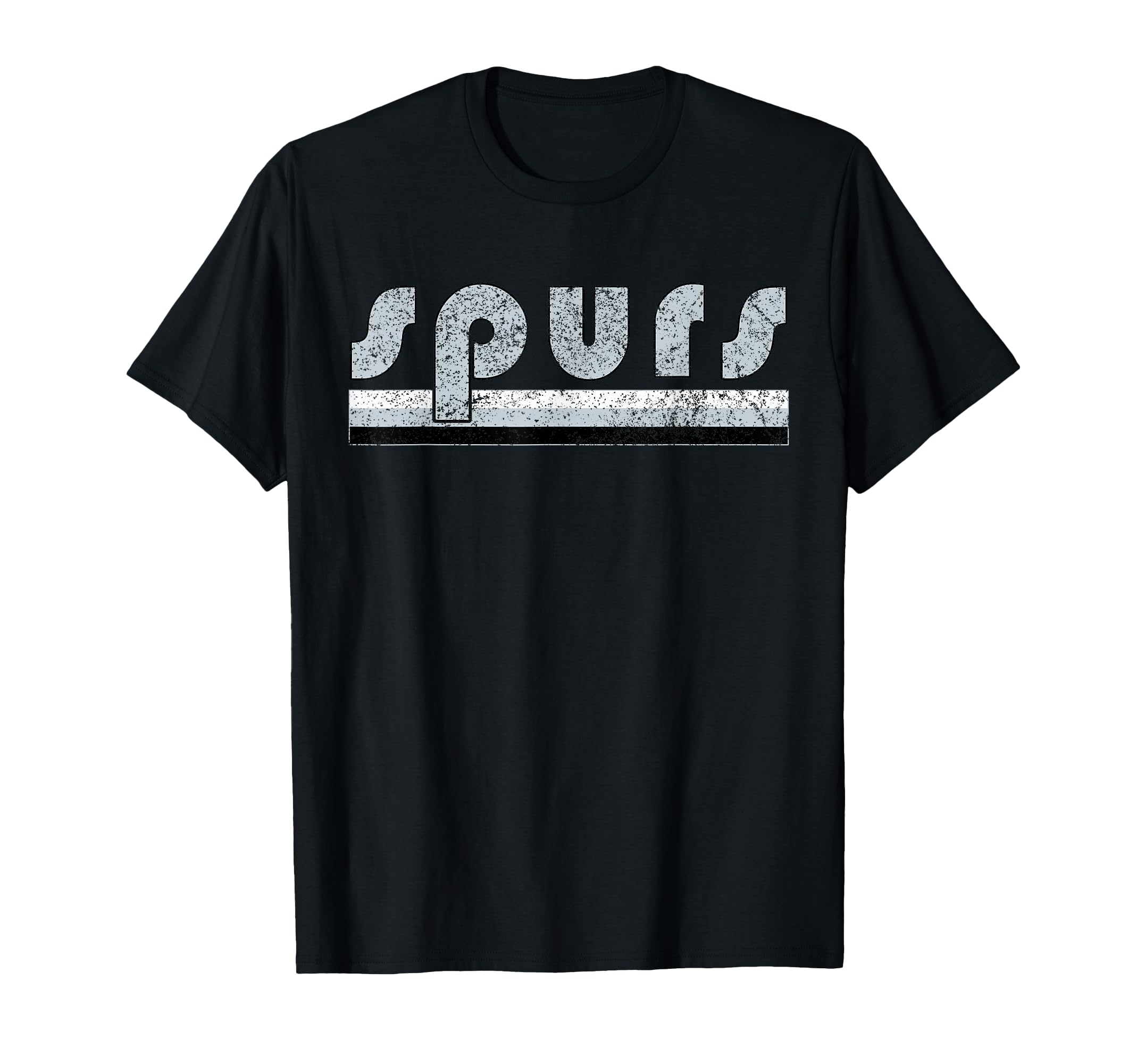 Spurs Distressed Three Stripes Weathered T-Shirt - Graphic Print Unisex - T-Shirt, Sweatshirt, Hoodie