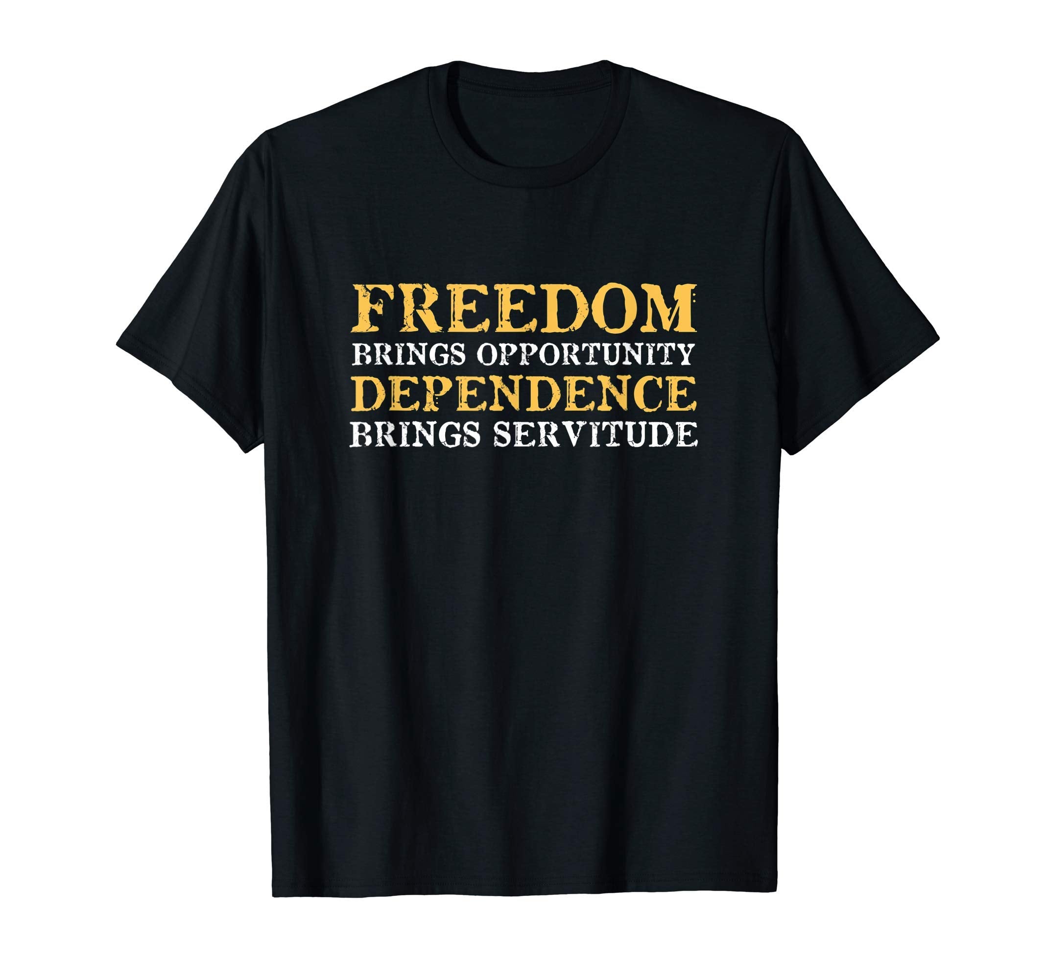 Freedom Vs Servitude Anarchism T-Shirt - Fun Novelty Design Men Women - T-Shirt, Sweatshirt, Hoodie