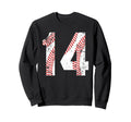 Baseball 14 Jersey Number Sweatshirt - Graphic Print for Adults - T-Shirt, Sweatshirt, Hoodie