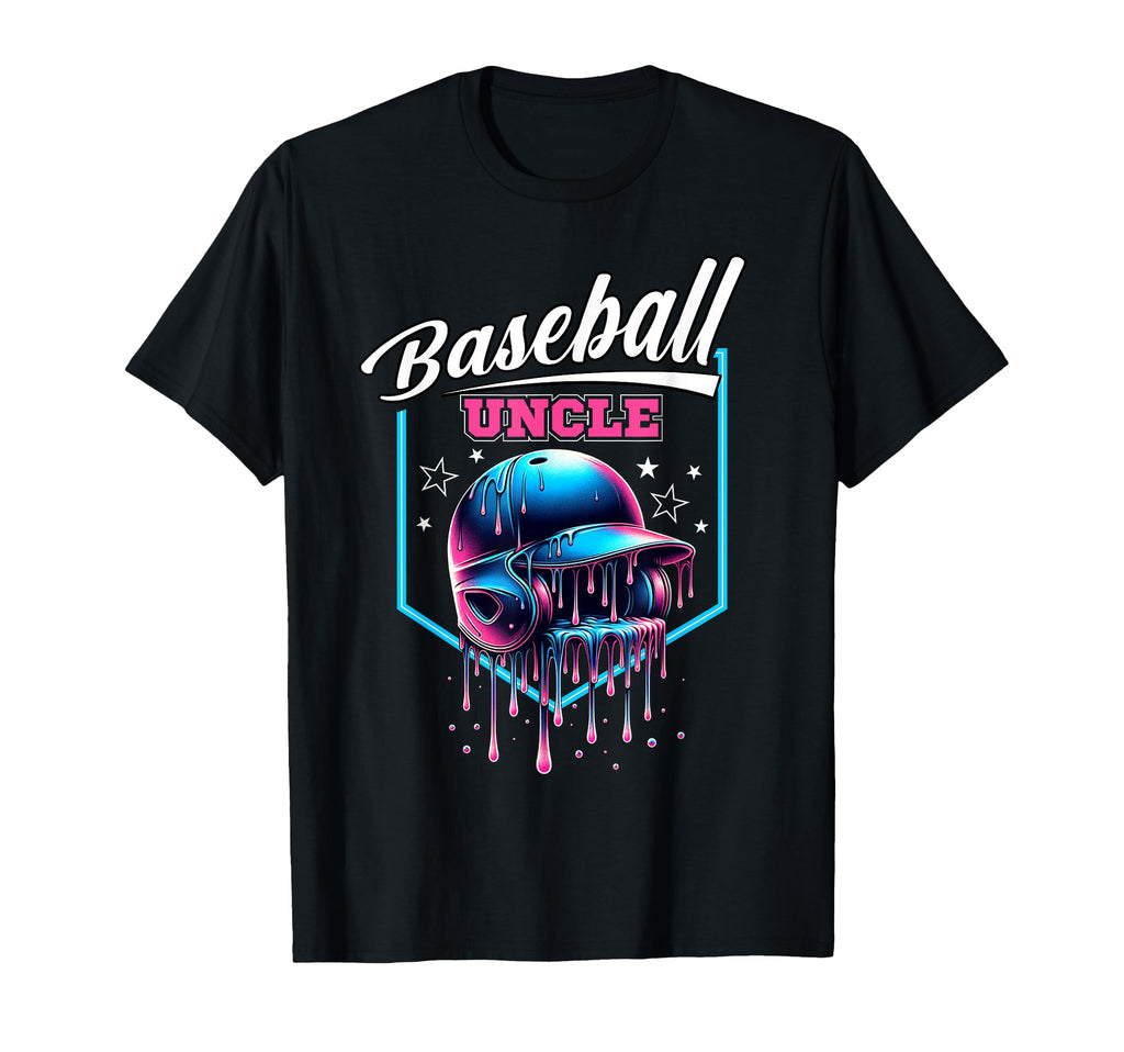 Baseball Uncle Ice Cream Drip Sprinkles T-Shirt - Fun Novelty Design Unisex - T-Shirt, Sweatshirt, Hoodie