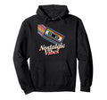 Nostalgic Vibes Cassette Tape Hoodie - Trendy Graphic Men Women - T-Shirt, Sweatshirt, Hoodie