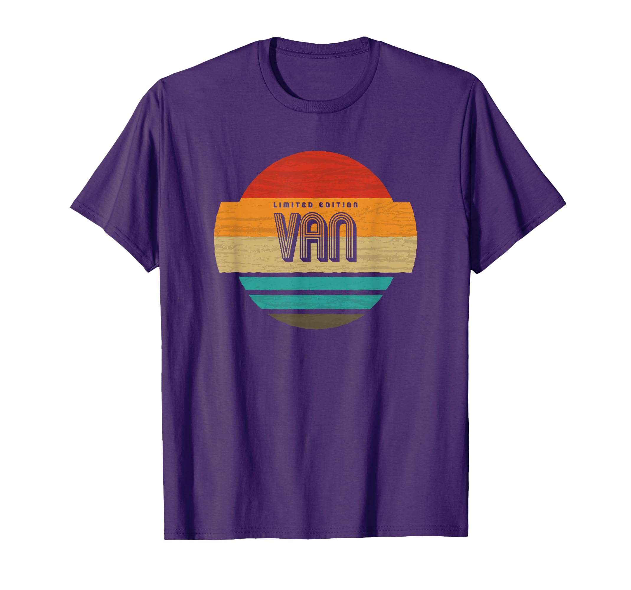 Van Name Sunset T-Shirt - Minimalist Print Men Women - T-Shirt, Sweatshirt, Hoodie