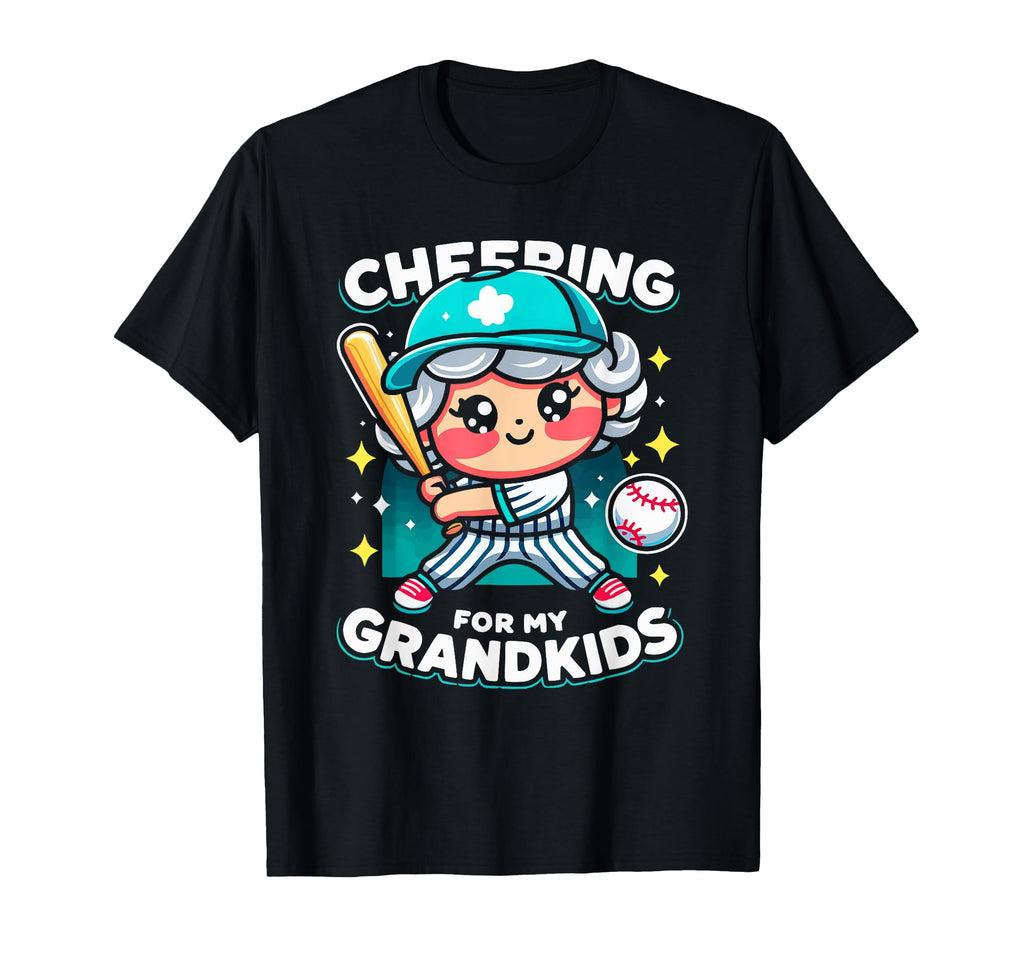 Baseball Grandma Grandmother T-Shirt - Casual Everyday Wear Men Women - T-Shirt, Sweatshirt, Hoodie