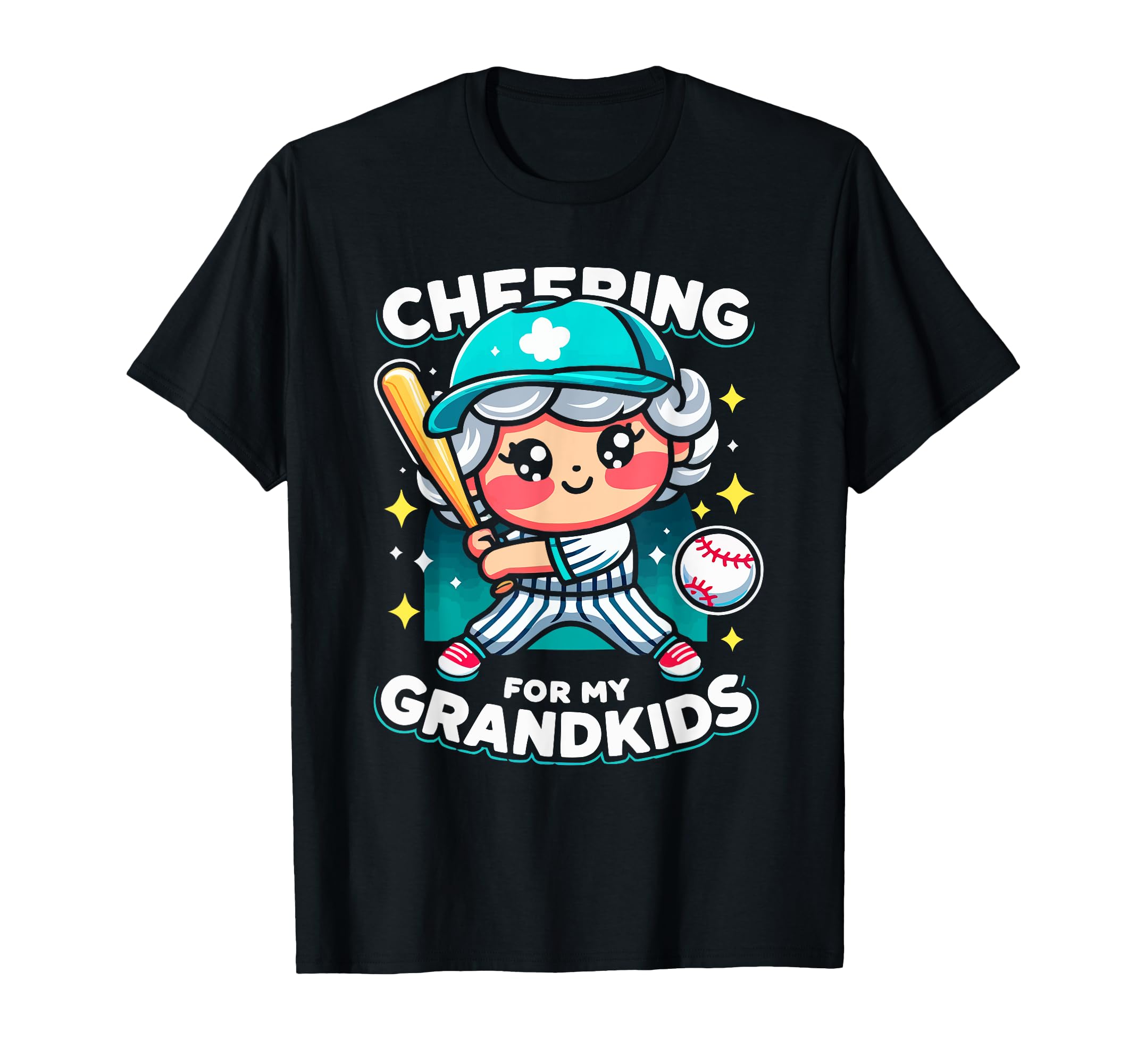 Baseball Grandma Grandmother T-Shirt - Casual Everyday Wear Men Women - T-Shirt, Sweatshirt, Hoodie