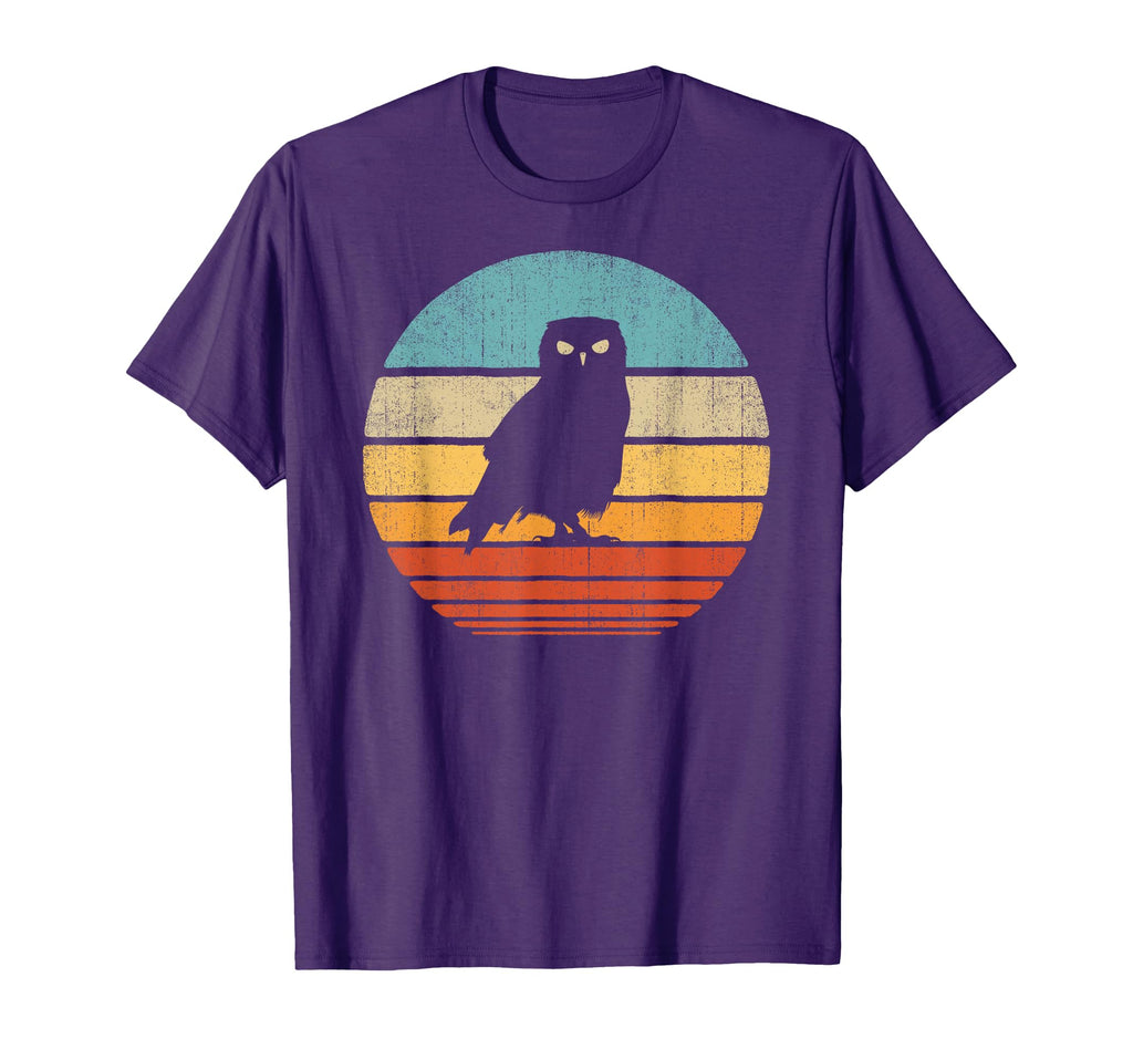 Owl 60S 70S Sunset Bird T-Shirt - Casual Everyday Wear Men Women - T-Shirt, Sweatshirt, Hoodie