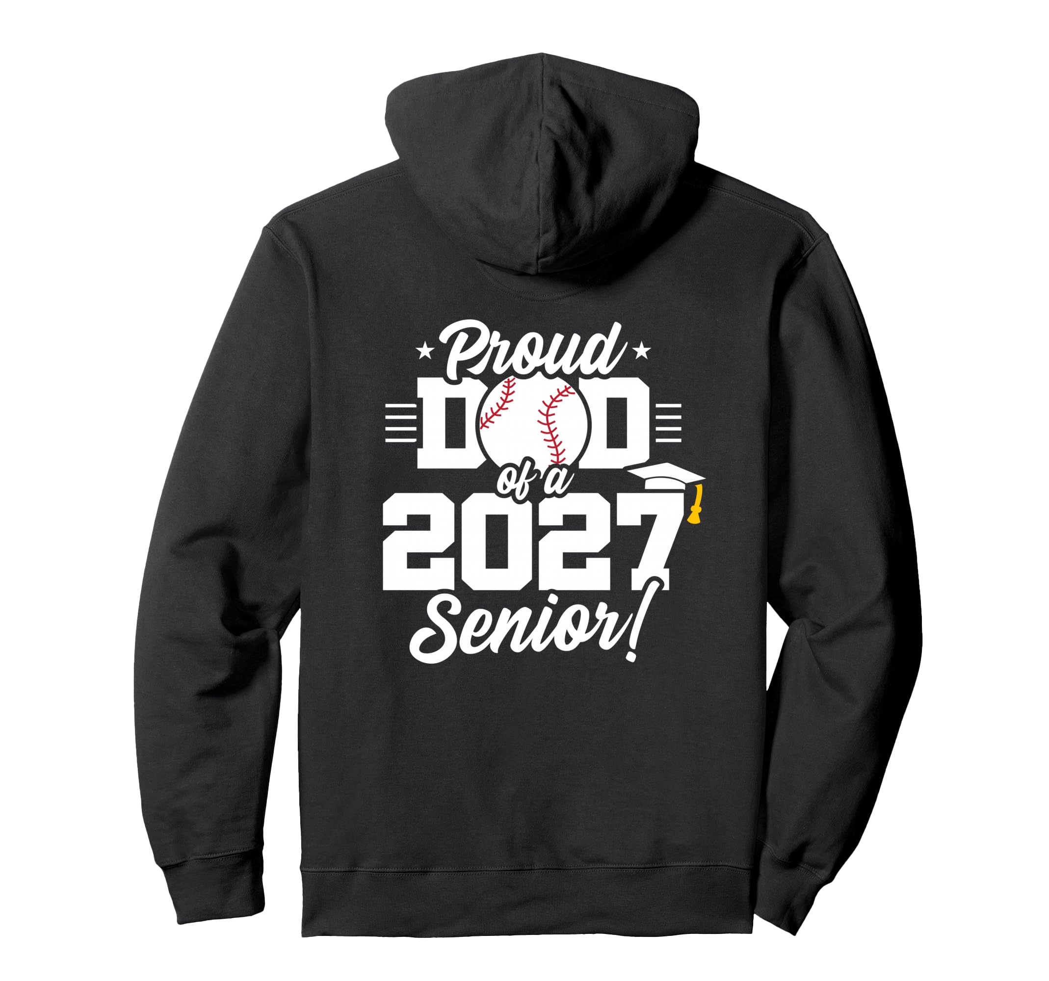 Senior Class 2027 School Baseball Proud Hoodie - Novelty Apparel Men Women - T-Shirt, Sweatshirt, Hoodie