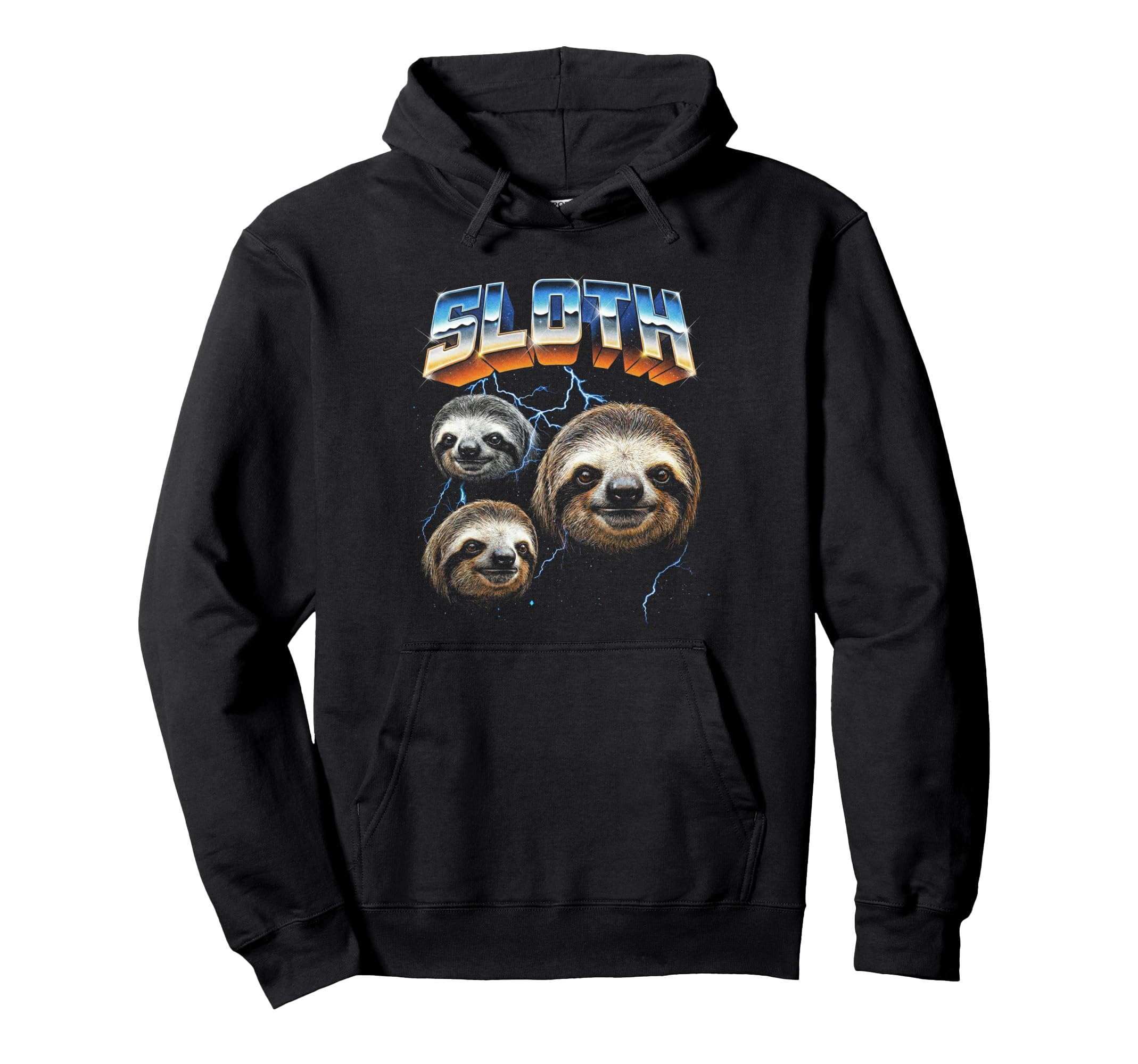 Sloth 80S Funny Sloth Animal 90S Hoodie - Novelty Apparel Unisex - T-Shirt, Sweatshirt, Hoodie