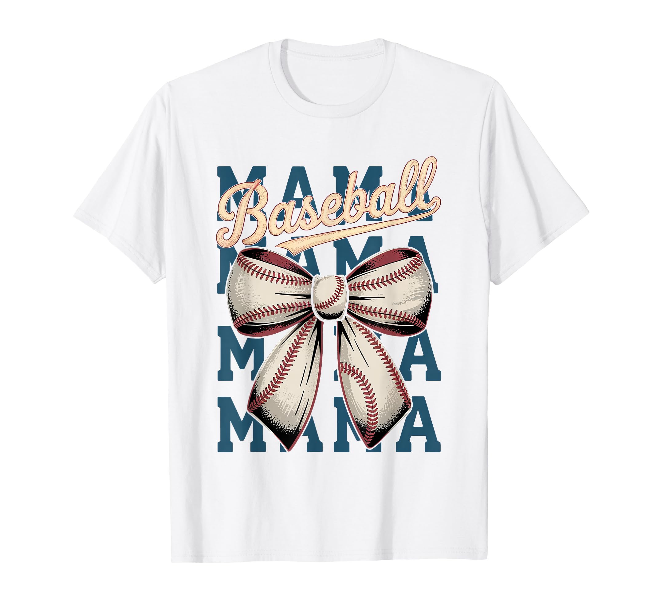 Baseball Mama Coquette Bow Game Day T-Shirt - Streetwear Style for Adults - T-Shirt, Sweatshirt, Hoodie
