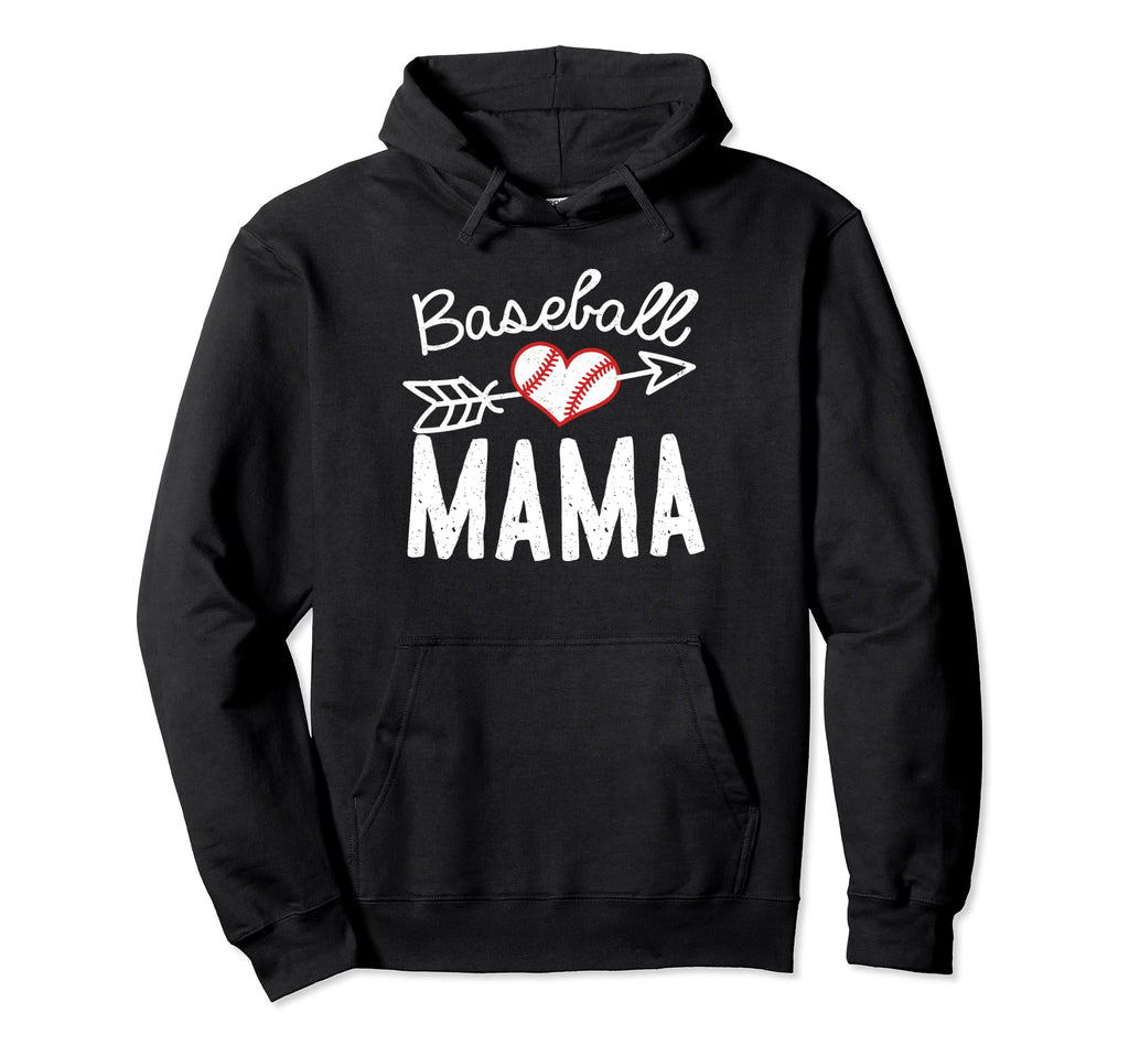 Baseball Mama Hoodie - Minimalist Print for Adults - T-Shirt, Sweatshirt, Hoodie