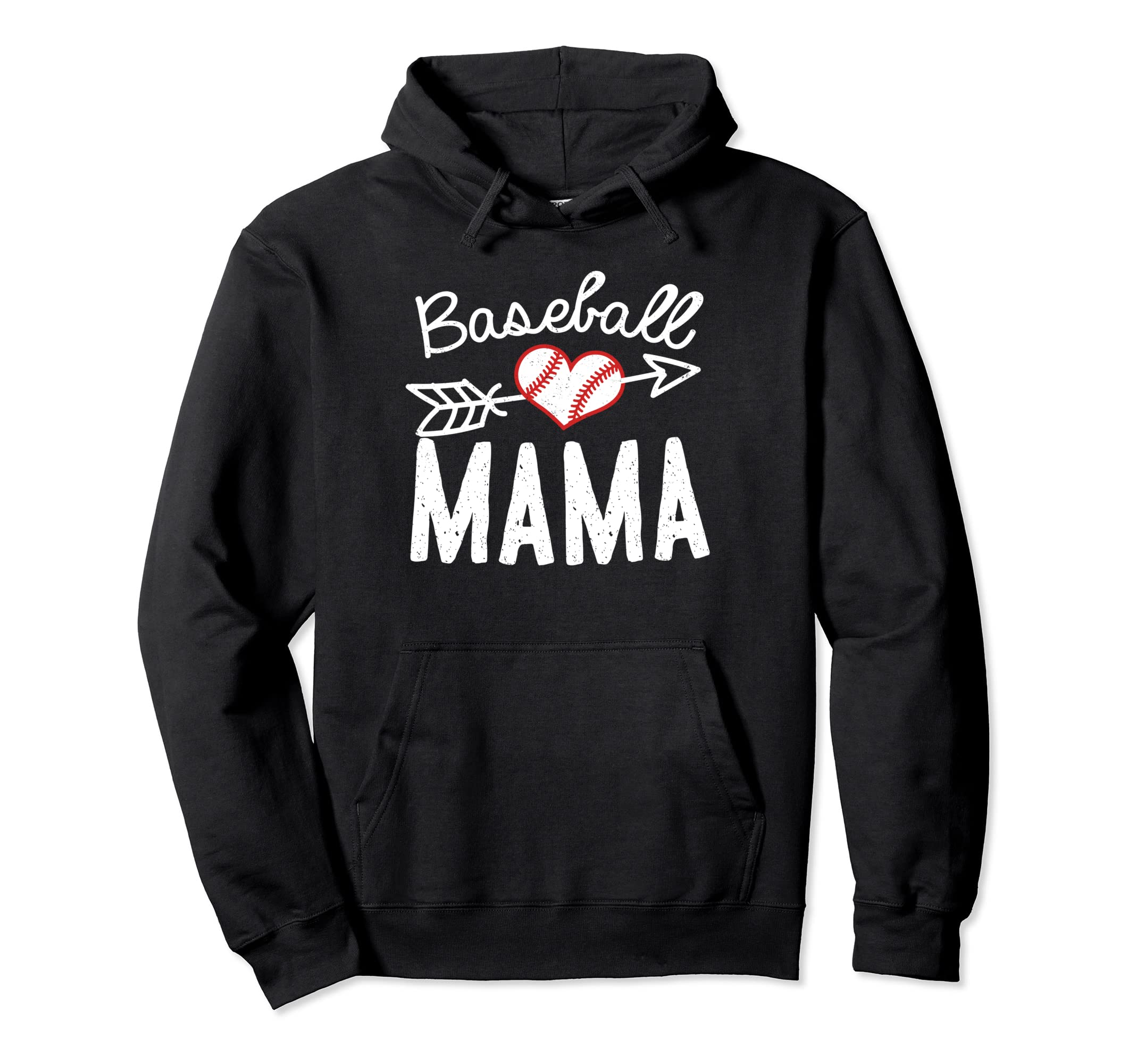 Baseball Mama Hoodie - Minimalist Print for Adults - T-Shirt, Sweatshirt, Hoodie