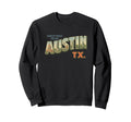 Austin Texas Postcard And Co Sweatshirt - Fun Novelty Design Unisex - T-Shirt, Sweatshirt, Hoodie
