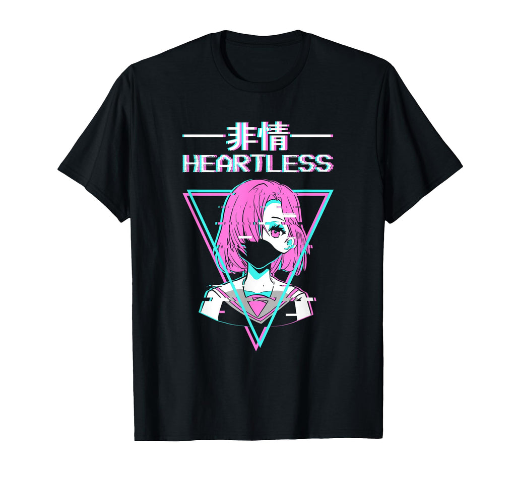 Sad Anime Japanese Vaporwave T-Shirt - Fun Novelty Design for Adults - T-Shirt, Sweatshirt, Hoodie