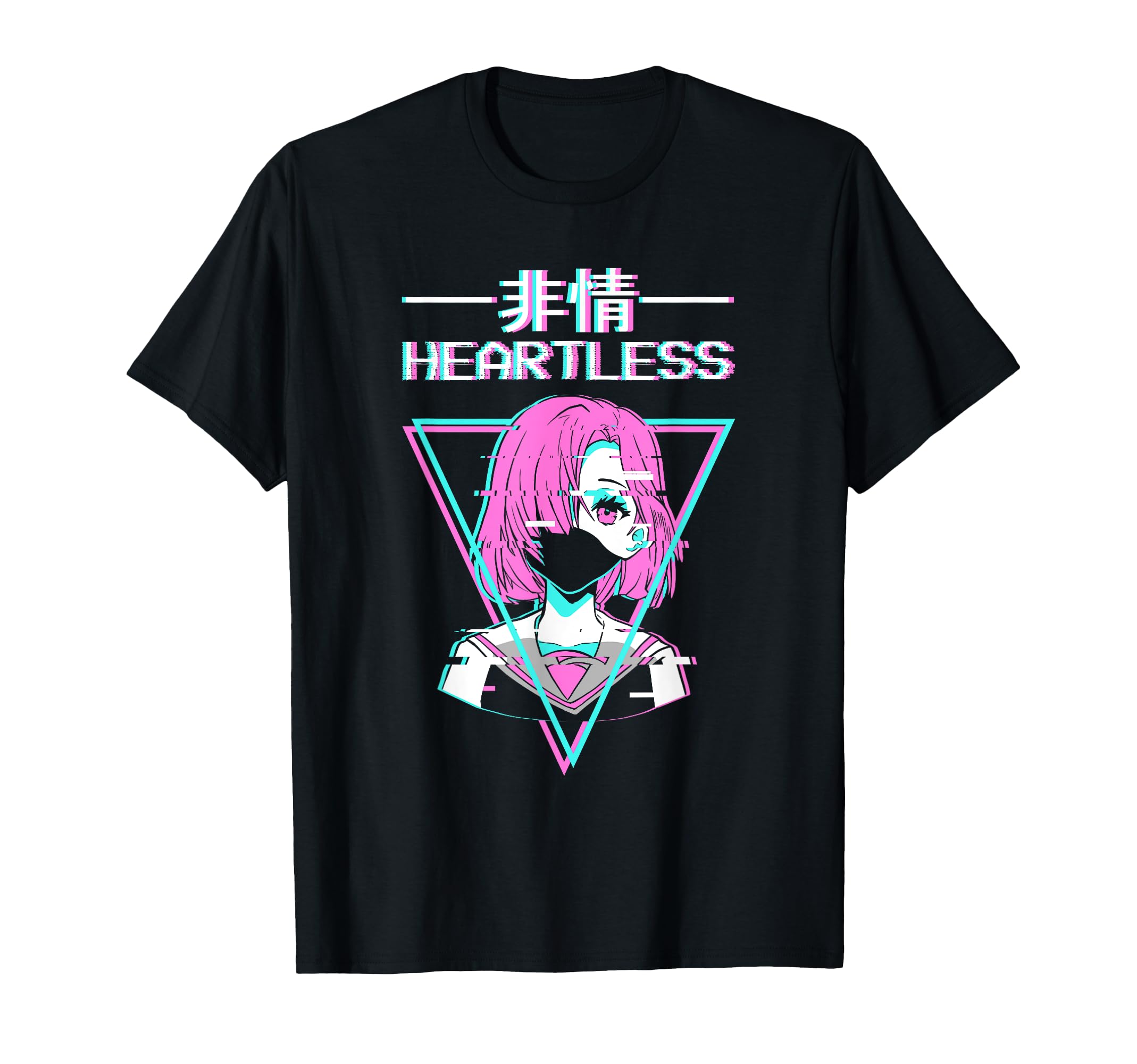 Sad Anime Japanese Vaporwave T-Shirt - Fun Novelty Design for Adults - T-Shirt, Sweatshirt, Hoodie