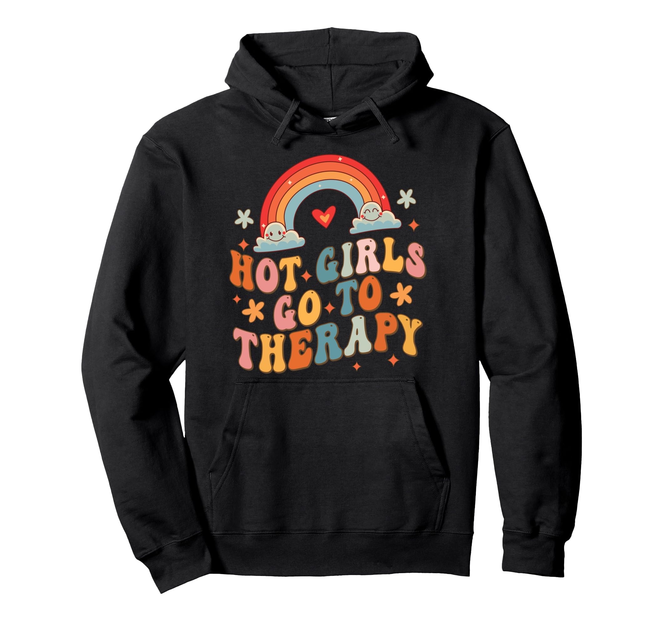Hot Go To Therapy Boho Depression Anxiety Hoodie - Streetwear Style Unisex - T-Shirt, Sweatshirt, Hoodie