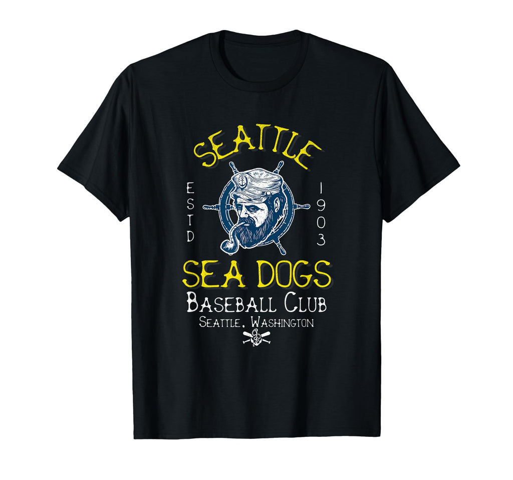 Seattle Sea Dogs Minor League Baseball T-Shirt - Fun Novelty Design Unisex - T-Shirt, Sweatshirt, Hoodie
