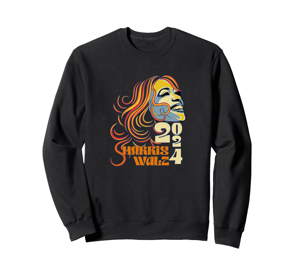 Kamala Harris Walz 2024 Boho Sweatshirt - Aesthetic Graphic Men Women - T-Shirt, Sweatshirt, Hoodie