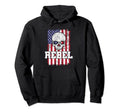 Patriotic Flag Skull Rebel Distressed Hoodie - Trendy Graphic Men Women - T-Shirt, Sweatshirt, Hoodie