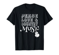 Country Music Peace Love Country T-Shirt - Fun Novelty Design Men Women - T-Shirt, Sweatshirt, Hoodie